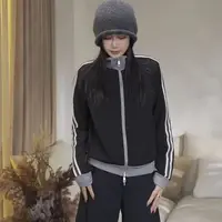 JW/静稳2025新品时尚潮流休闲宽松女款减龄女装加绒外套5552311