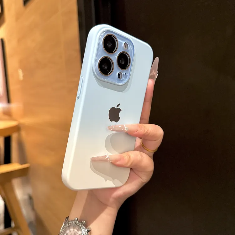 高级渐变晕染全包镜头膜适用苹果16promax手机壳iPhone15/14/1317