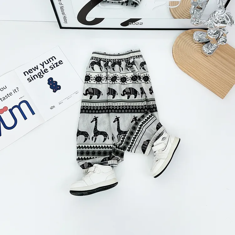 男童裤子薄款宽松休闲裤防蚊长裤儿童时尚潮 FB25232悠悠童话童装