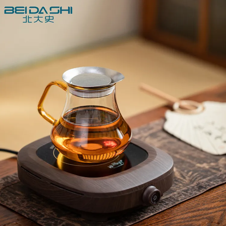 北大史耐热玻璃泡茶壶茶具配件煮茶壶钛金属茶漏家用功夫泡茶壶