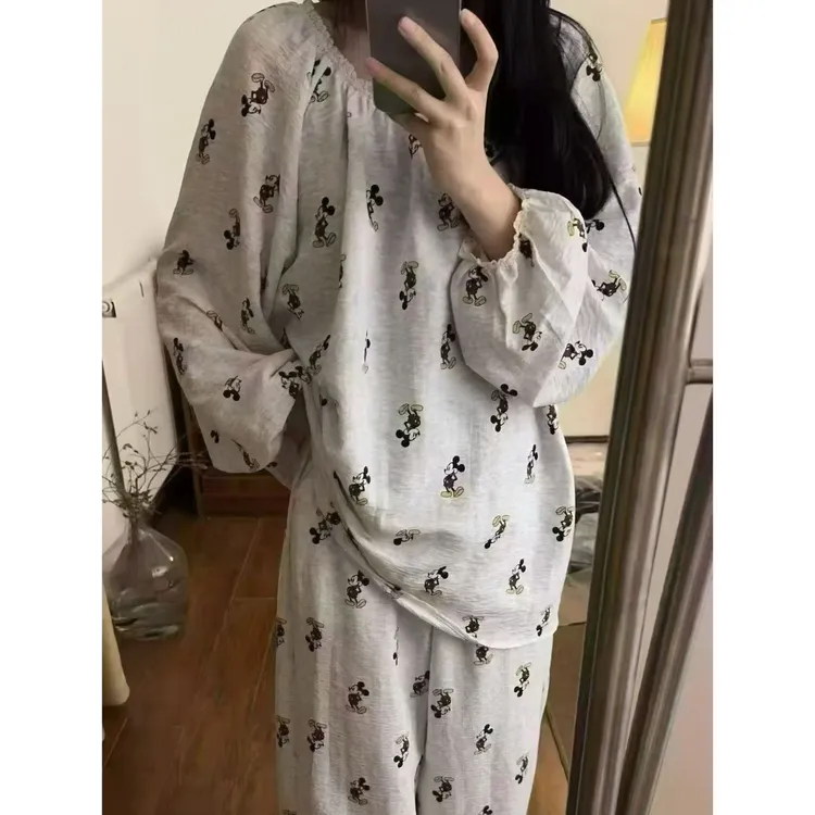 吖吖春款云朵棉米奇家居服套装