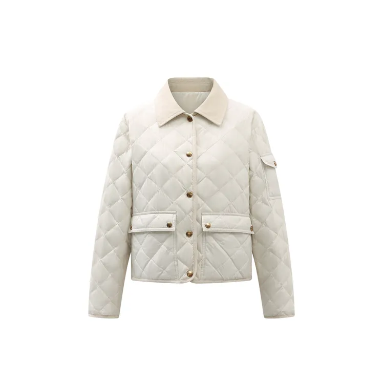 2025 RDDR 老钱风菱形格轻薄鹅绒服 704