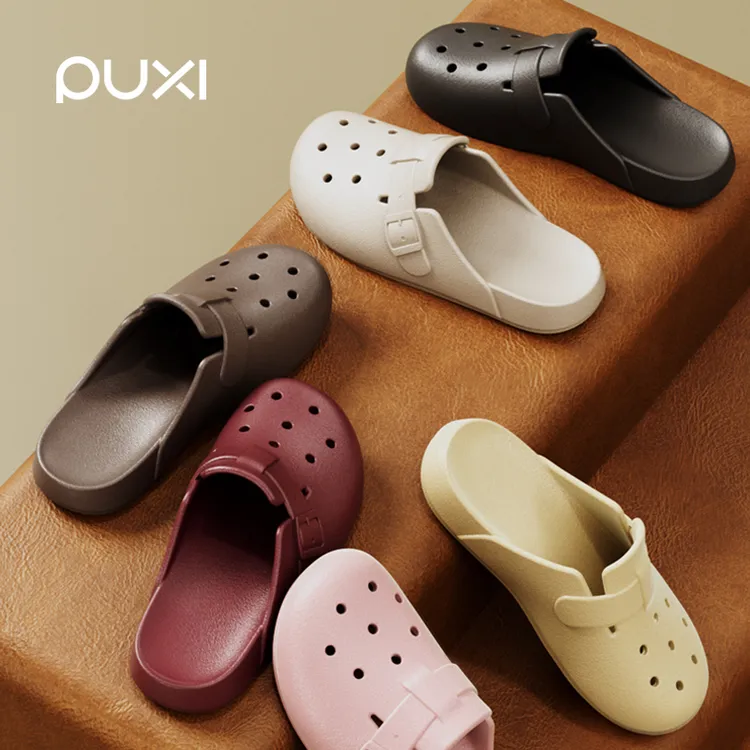 朴西女士勃肯EVA凉拖鞋休闲夏季软底外穿透气包头时尚防滑洞洞鞋