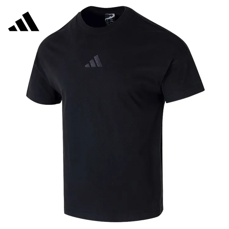 adidas阿迪达斯男子M A SZN T针织无领短T恤JY8565