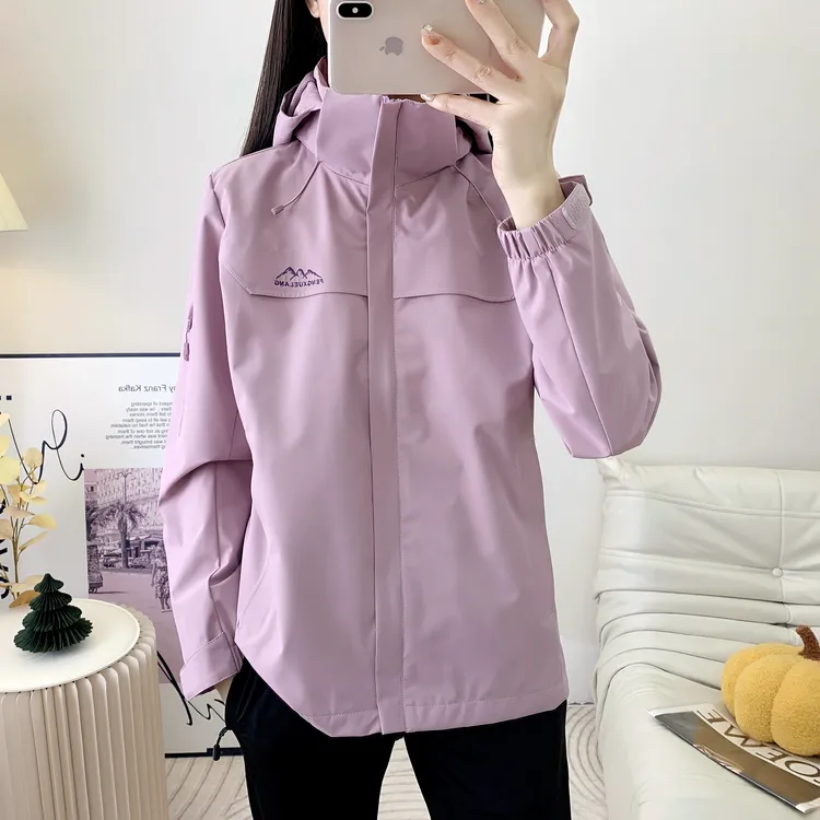 风雪狼春秋软壳冲锋衣户外运动夹克防风防水轻薄透气休闲外套登山