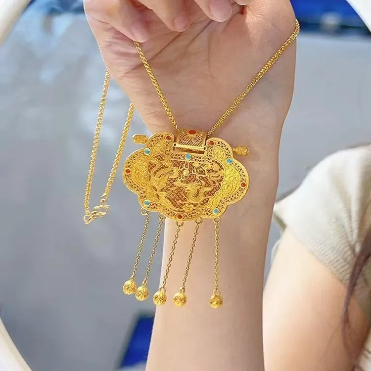 铜合金项链 铜合金天子门生流苏款+卡2肖邦链项链