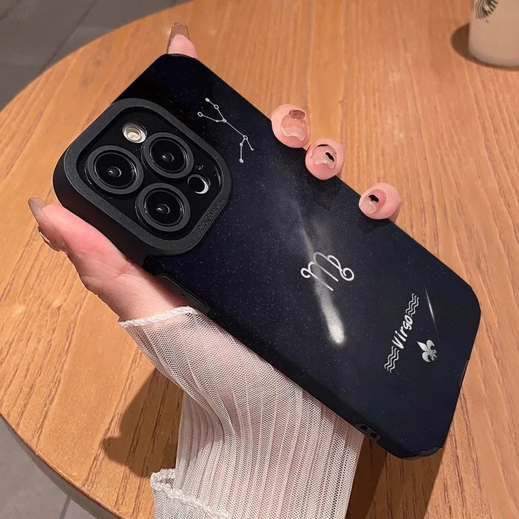 星座适用于iPhone苹果17promax手机壳16/15/14新款13皮质12小羊皮