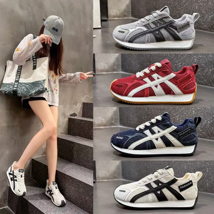 复古德训鞋秋季新款韩版时尚休闲鞋防滑透气阿甘鞋平底运动鞋女鞋