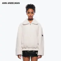 ANN ANDELMAN 25秋 男女同款保暖拉链翻领休闲风摇粒绒外套