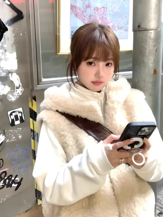 羊羔毛皮毛一体马甲连帽2025新款秋冬韩版时髦洋气无袖外套皮草