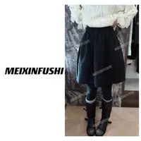 【Mei Xin】碎花松紧腰设计半身裙/1867/D