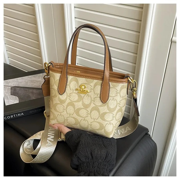 赛安娜新款高定时尚单肩斜挎包包（小菜篮）