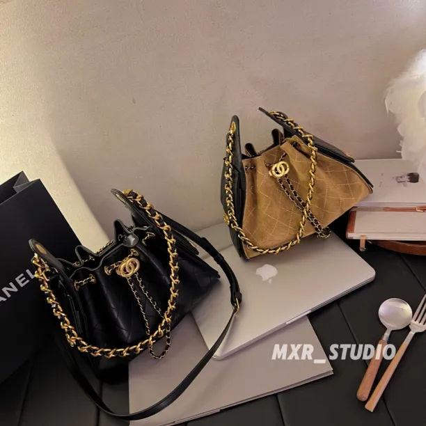 【Jennie派对】25hobo腋下包包高级感时尚小香风菱格链条包托特包