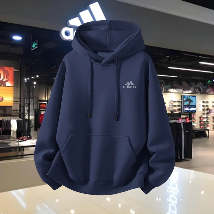 【奥莱新品】连帽卫衣男士秋冬季套头休闲百搭长袖加绒加厚上衣潮