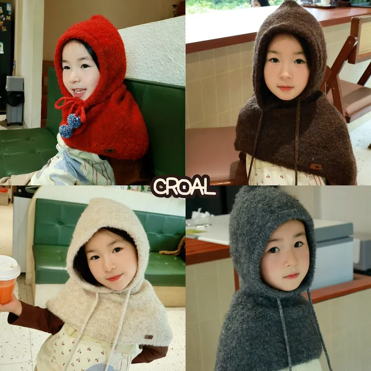 儿童帽子披风外套婴儿披肩洋气男女宝宝防风斗篷外出帽子春秋冬季