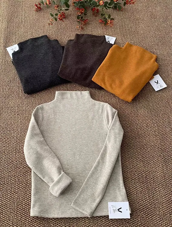 【姚姐定制】25291冬季上新韩系半高领休闲百搭针织衫