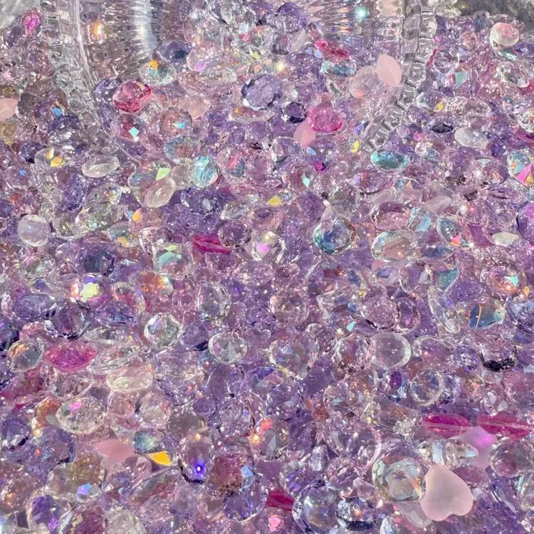 【星黛露】 拍一宠一 超闪 梧州料混水晶料 diy美甲钻