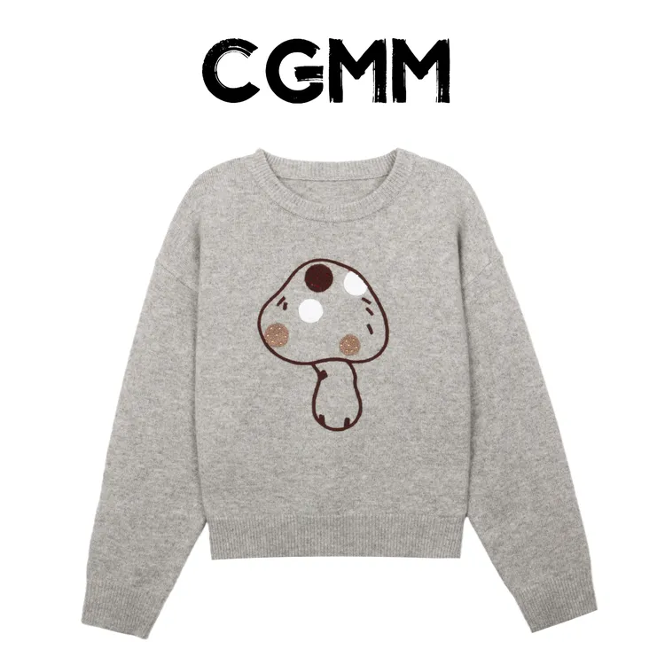 CGMM/橱柜密码秋冬新款美拉德风长袖毛衣复古百搭针织衫DSOMB5253