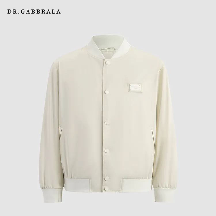 DR.GABBRALA可乐家秋冬男款简约轻奢浅色休闲外套2722