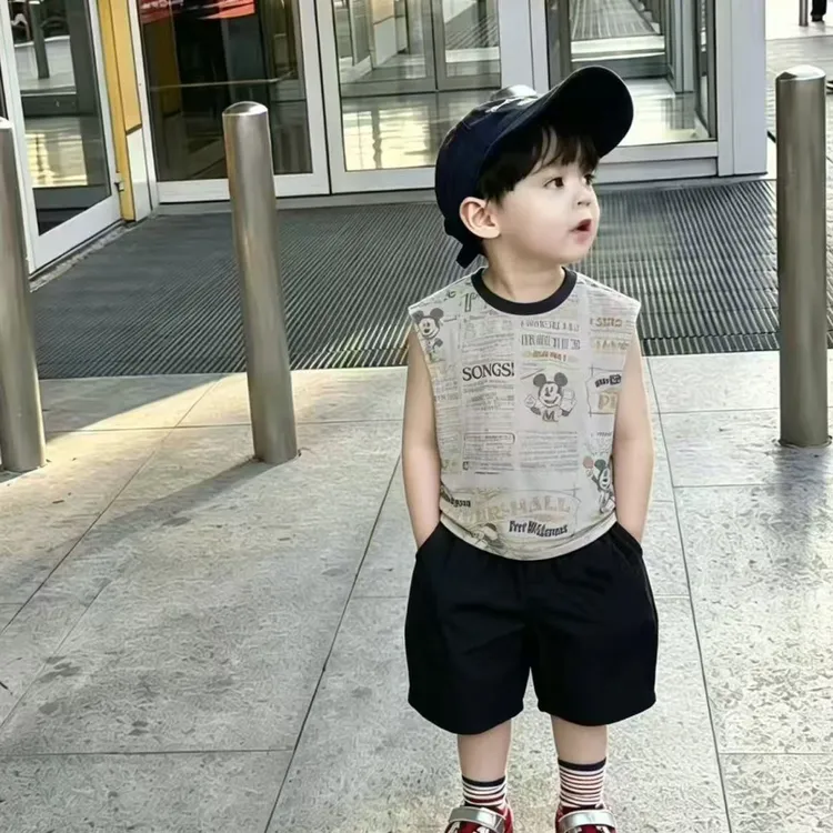 22335 夏款男童小童休闲套装