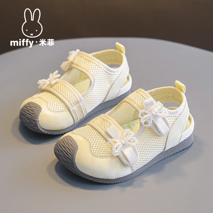 Miffy米菲童鞋夏季新款女童透气网面轻便防滑软底凉鞋潮款休闲鞋
