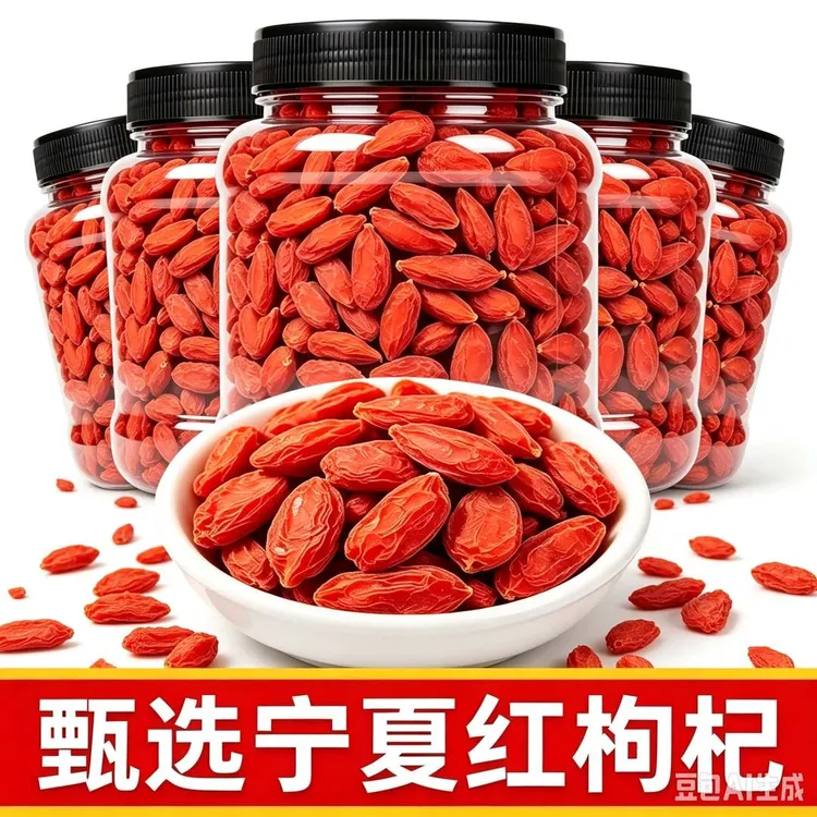 宁夏红枸杞头茬新货枸杞子无硫磺正宗红枸杞干吃泡水泡酒煲汤商品图