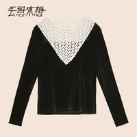 Ysimo-X云思木想新款长袖套头拼接T恤14121
