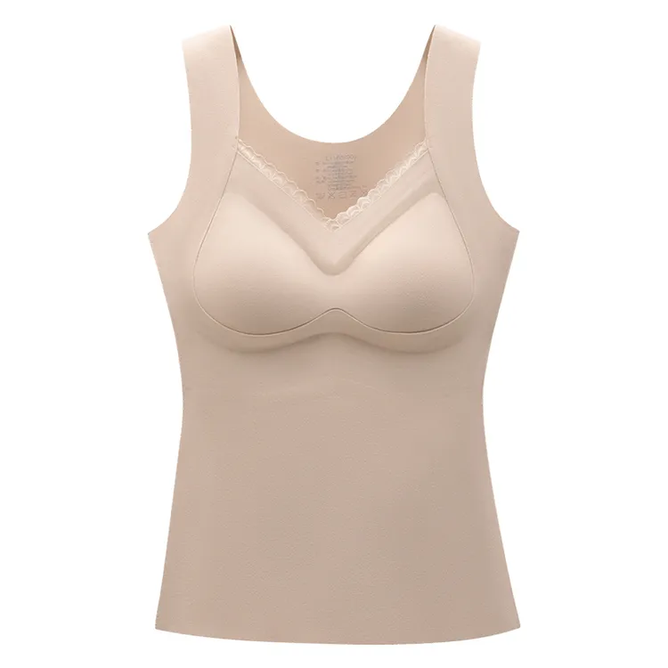B 门店19&9！普拉提背心」免bra罩杯7A抑磨毛暖宫打底上衣女 C23282