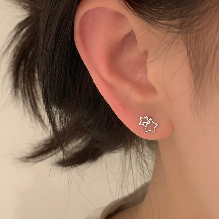 RINGRING商店s999纯银耳钉高级感养耳洞星星小耳环新款爆款耳饰女