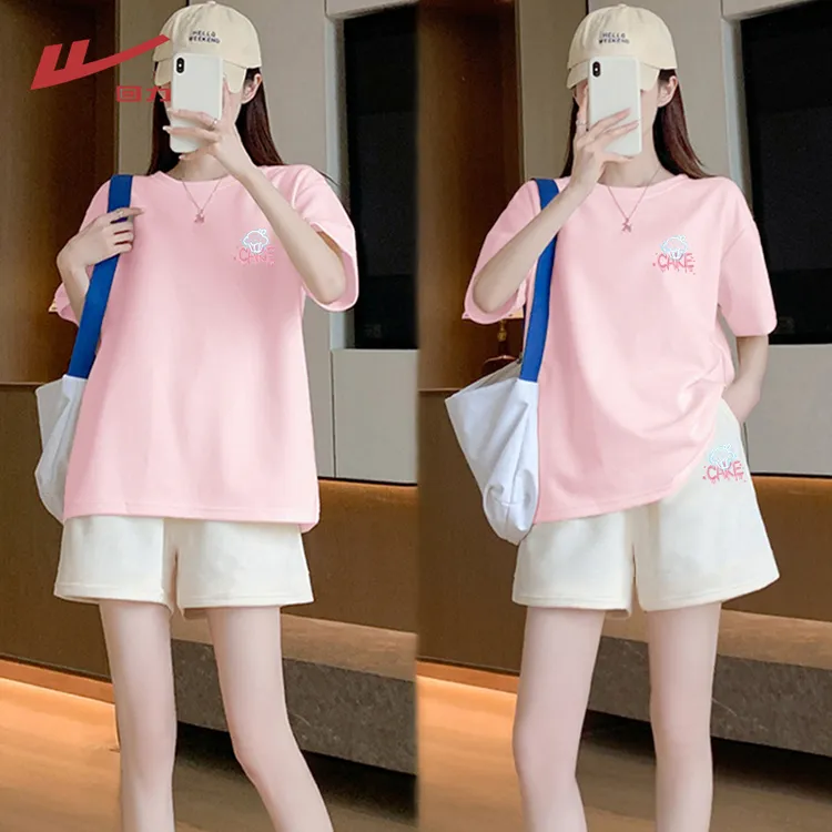 回力2025夏季新款运动套装女洋气清凉显瘦短袖短裤夏日穿搭套装