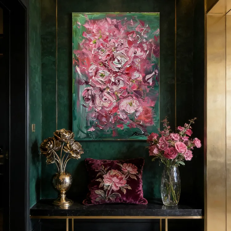 复古玄关画沙发画