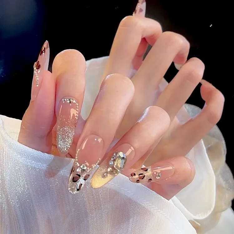 【金钱豹】手工穿戴甲新款高级感美甲秋冬甲穿戴甲片高质量穿戴甲片