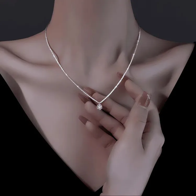 铜合金项链 拍一发四 气质轻奢满天星项链七夕礼物坠链ins