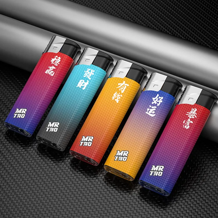 金属风罩加厚耐用便携设计蓝焰直冲防风打火机家用适用