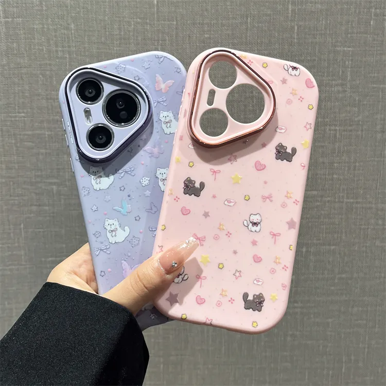 金属小胖妹手机壳适用华为pura70/苹果/荣耀/OPPO/VIVO/小米