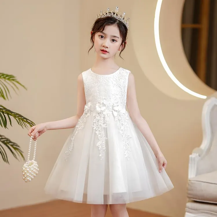 FAVMARTHA儿童生日公主裙2025新款夏季女童钢琴演奏小女孩节日六