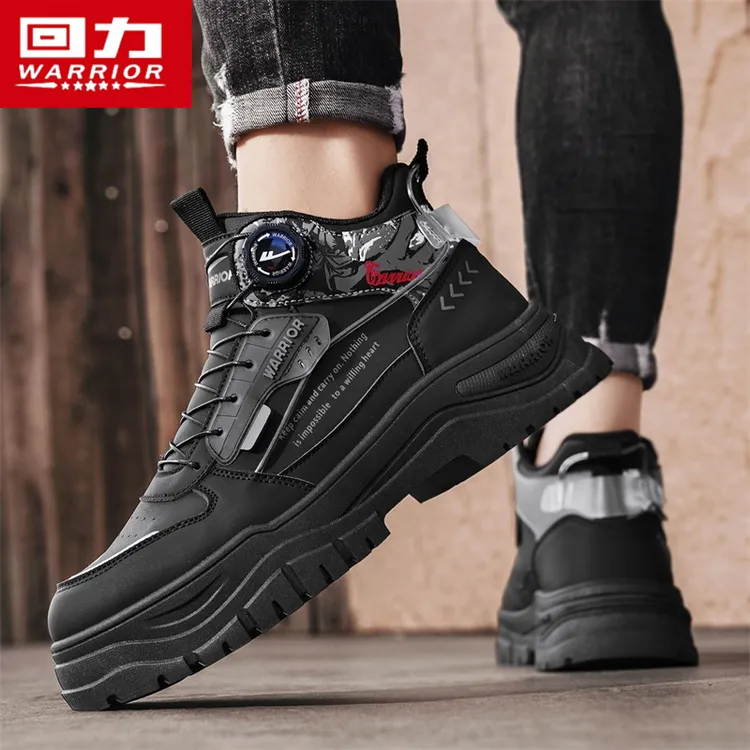 回力马丁靴男鞋冬季2025新款高帮工装靴百搭国潮男士运动休闲靴子