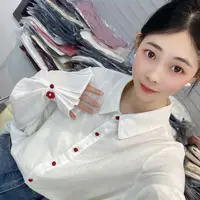  [衬衫合集]宽松秋冬新款打底纯棉长袖衬衫女（K651--K700）