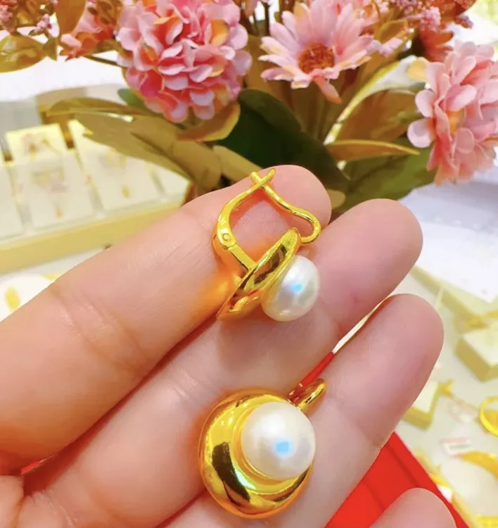 合金项链 SHE 0.18g珍珠耳环