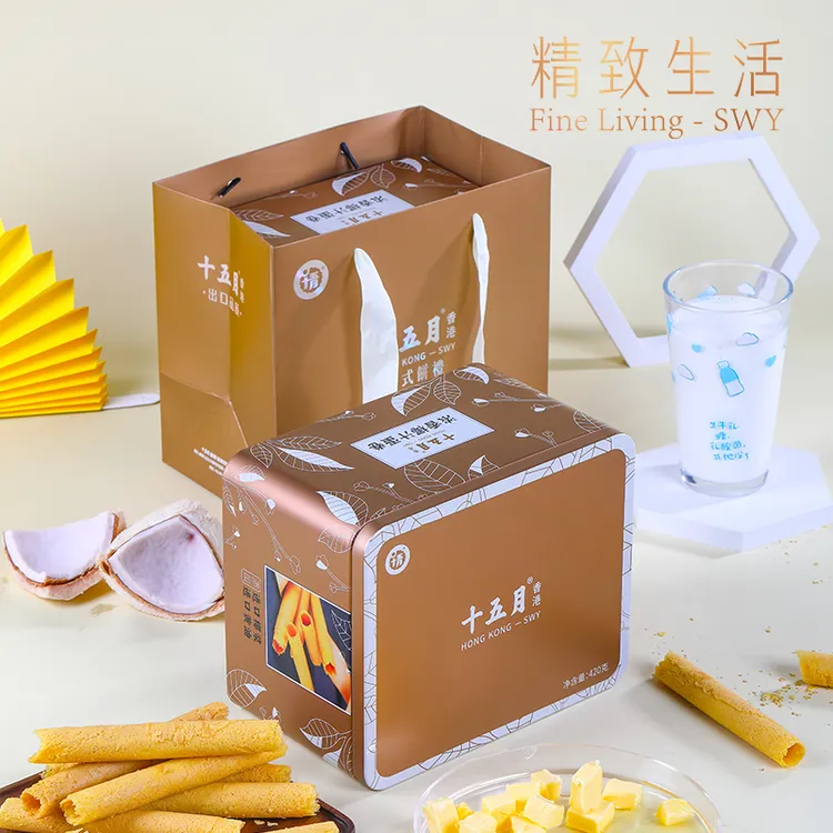 十五月浓香椰汁蛋卷皇礼盒420g糕点