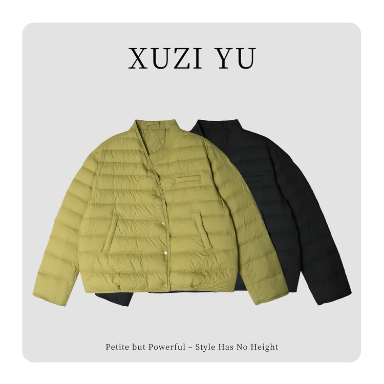 XUZI YU.小个子定制冬季时尚韩版宽松显瘦轻薄羽绒服女 772-W7120