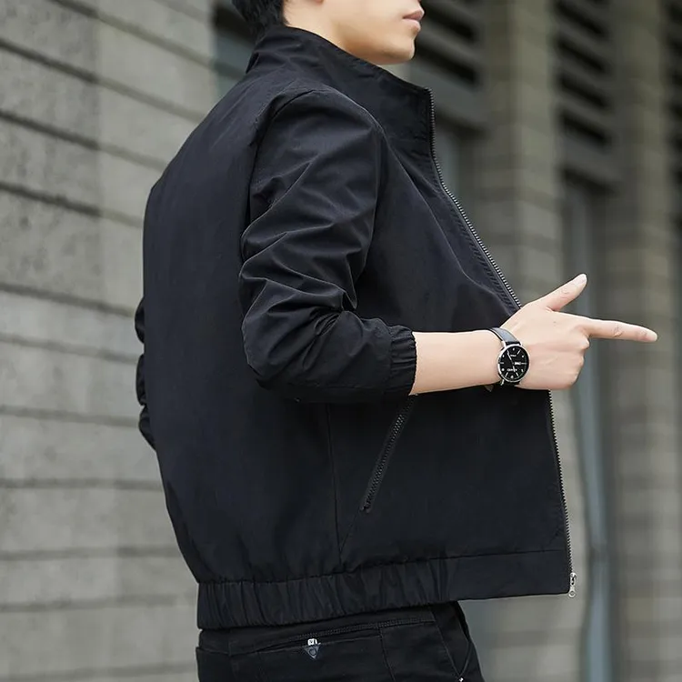 灏吉弧2025秋季新款男士夹克韩版潮流春秋款上衣服工装潮牌秋装