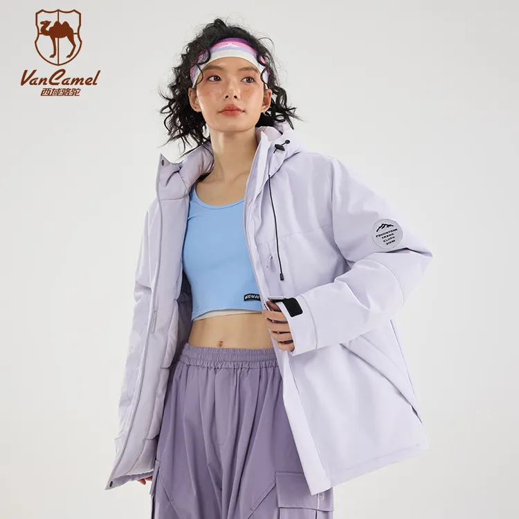 VANCAMEL/西域骆驼情侣男装户外冬季休闲时尚户外棉服KZL66188