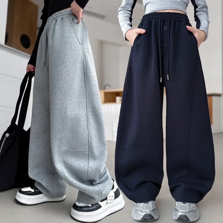 女童裤子春秋款2025新款儿童装洋气运动裤秋装休闲裤卫裤女孩长裤