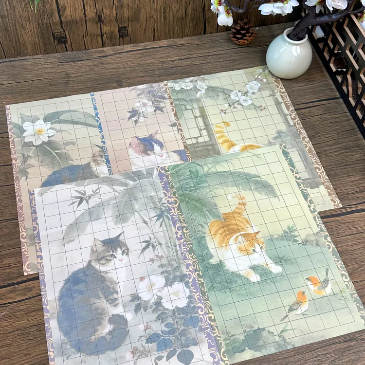 【猫趣】微喷蜡染绢纸日课纸小楷练习不洇不透1包20张小楷专用纸