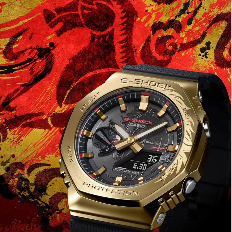 【生肖限定】卡西欧手表马年新年礼盒树脂表带男士礼物GBM-2100CX-9