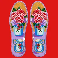 39码小格十字绣鞋垫6可选花样(直播间福利）