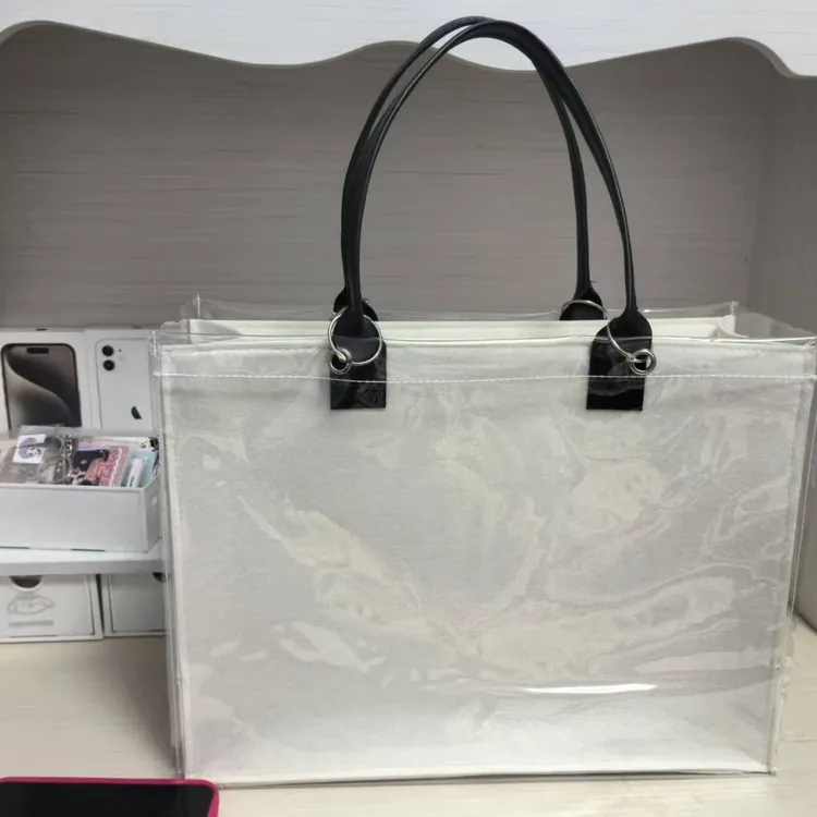 自制演唱会托特包藏白色支架灯牌应援棒暗格包包手提包包女包大号