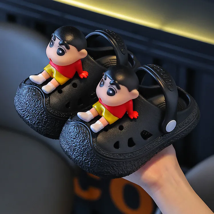 儿童拖鞋男童夏季可爱蜡笔小新居家防滑软底女童中大童亲子凉拖鞋