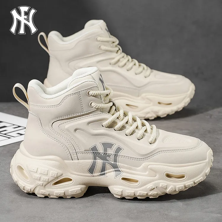 FN马丁靴男款春季新款防风软底增高5CM休闲鞋宽楦时尚防水工装鞋商品图